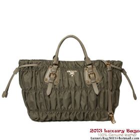 Prada Gaufre Nylon Tote Bag BN1788 - Gray - Pursevalley IO